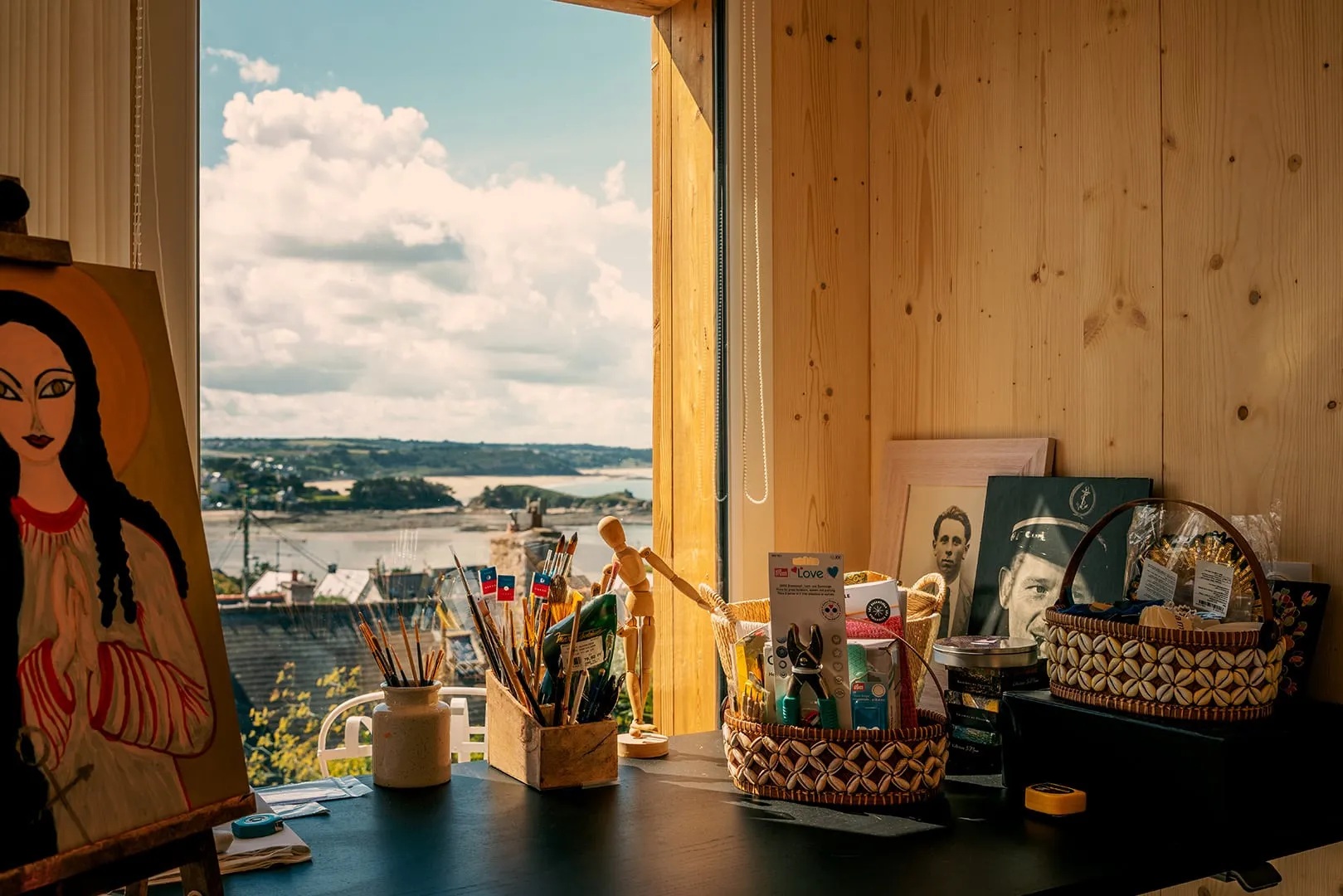 Atelier d’artiste, studio en ossature bois Greenkub (Côtes-d’Armor)