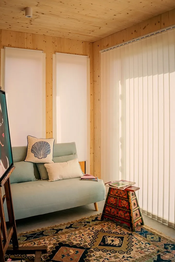 Atelier d’artiste, studio en ossature bois Greenkub (Côtes-d’Armor)