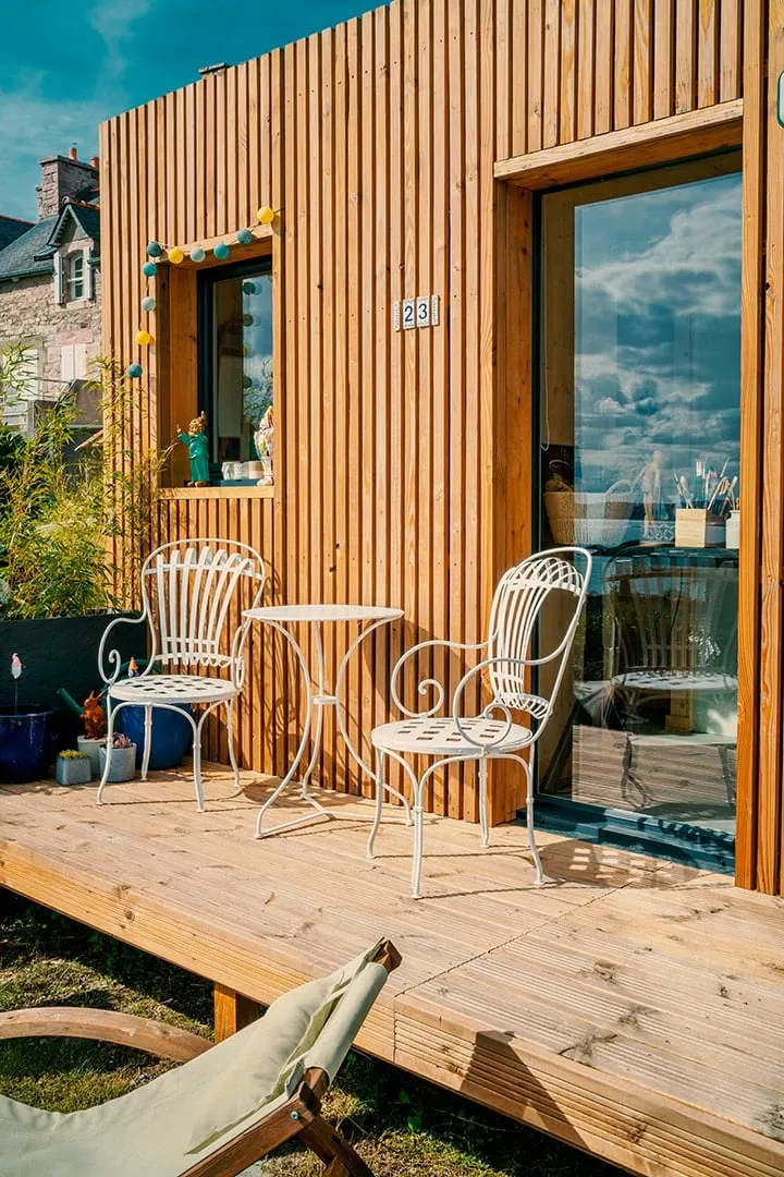 Atelier d’artiste, studio en ossature bois Greenkub (Côtes-d’Armor)