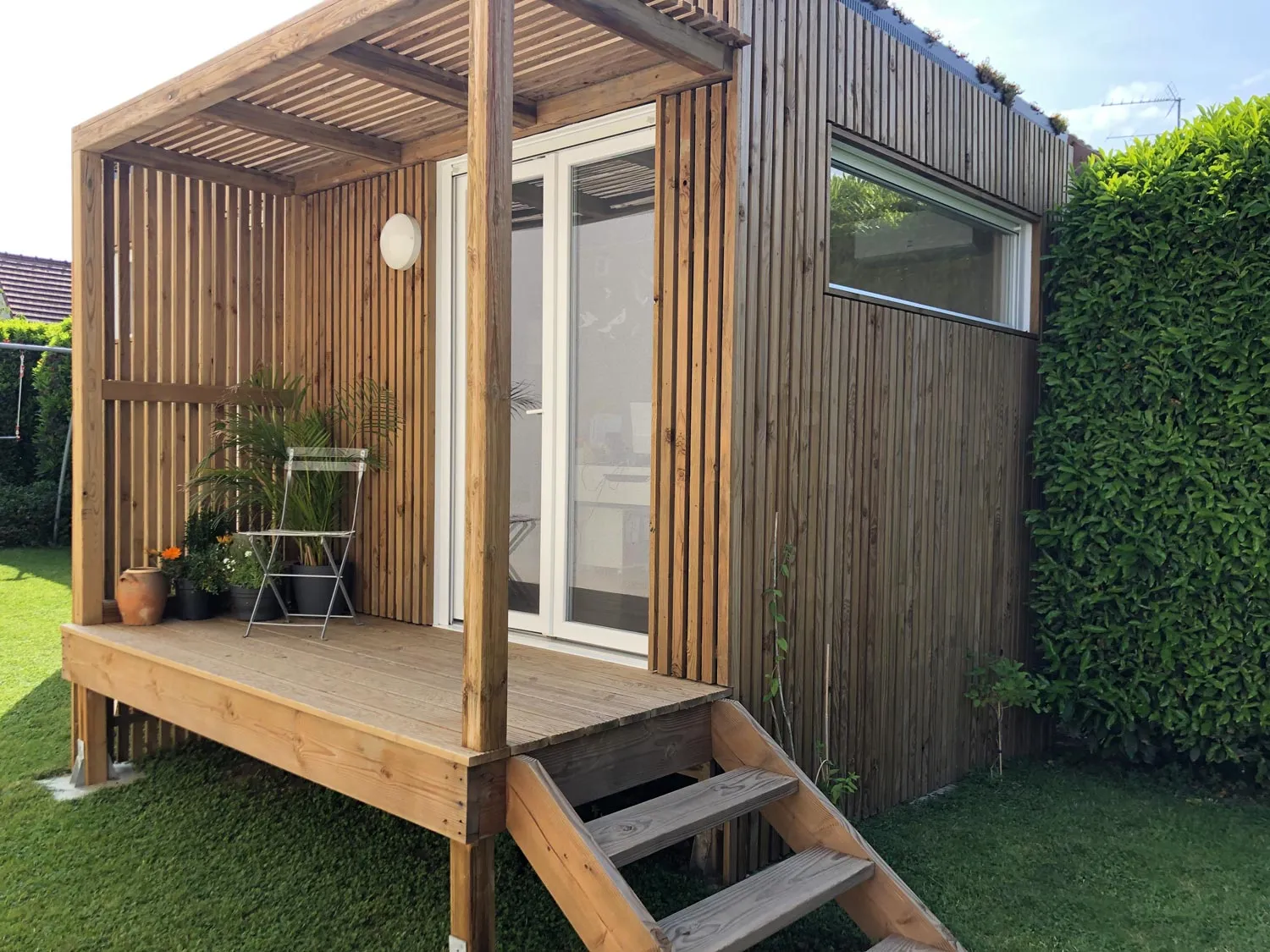 Bureau de jardin en bois de 15m2 dans le 78