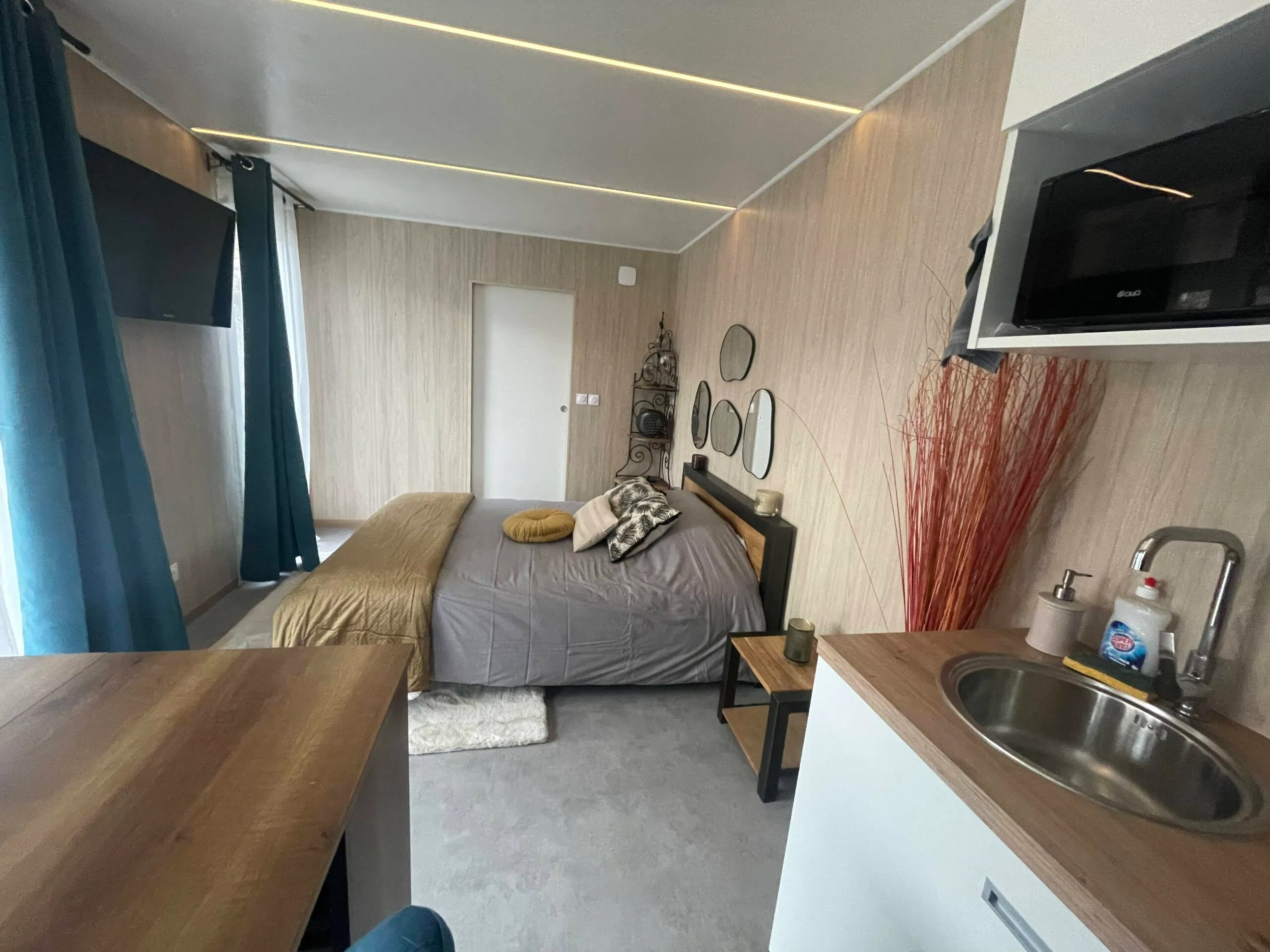intérieur studio locatif greenkub