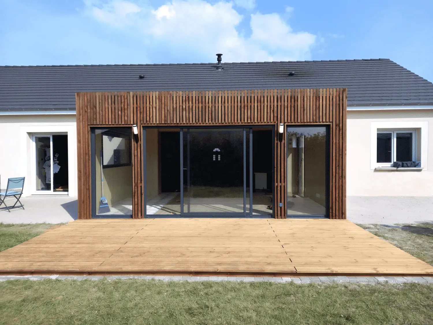 Extension de maison de face