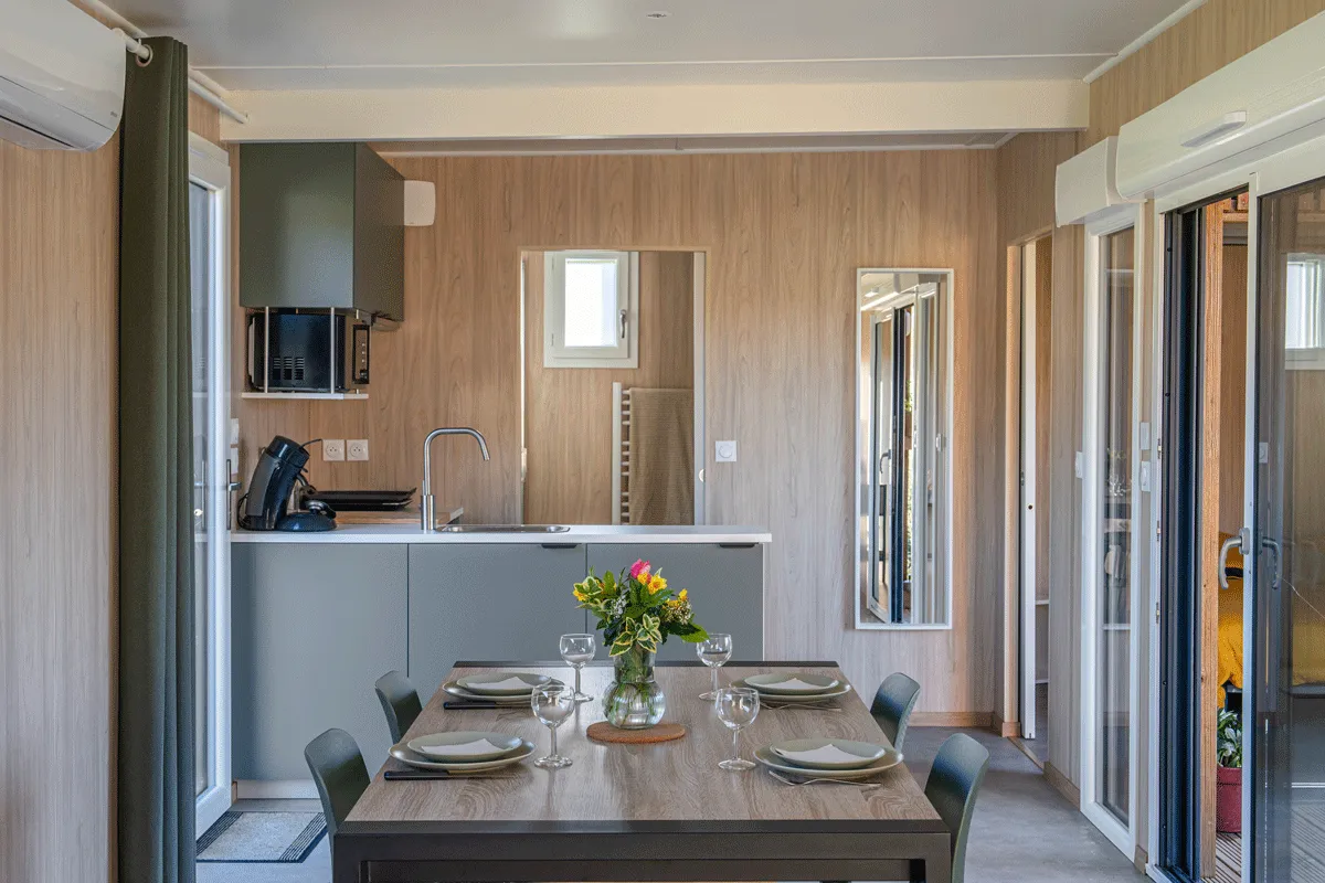 Location saisonnière de 40 m², studio en ossature bois Greenkub (Ardèche)