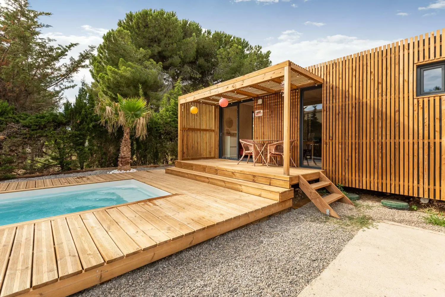 4 personnes de 40 m², studio en ossature bois Greenkub (Hérault)