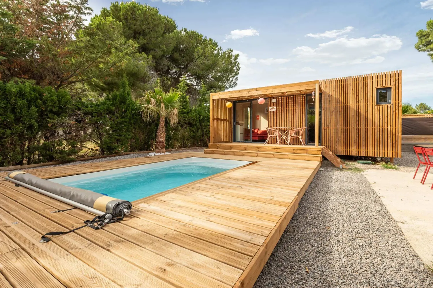 4 personnes de 40 m², studio en ossature bois Greenkub (Hérault)