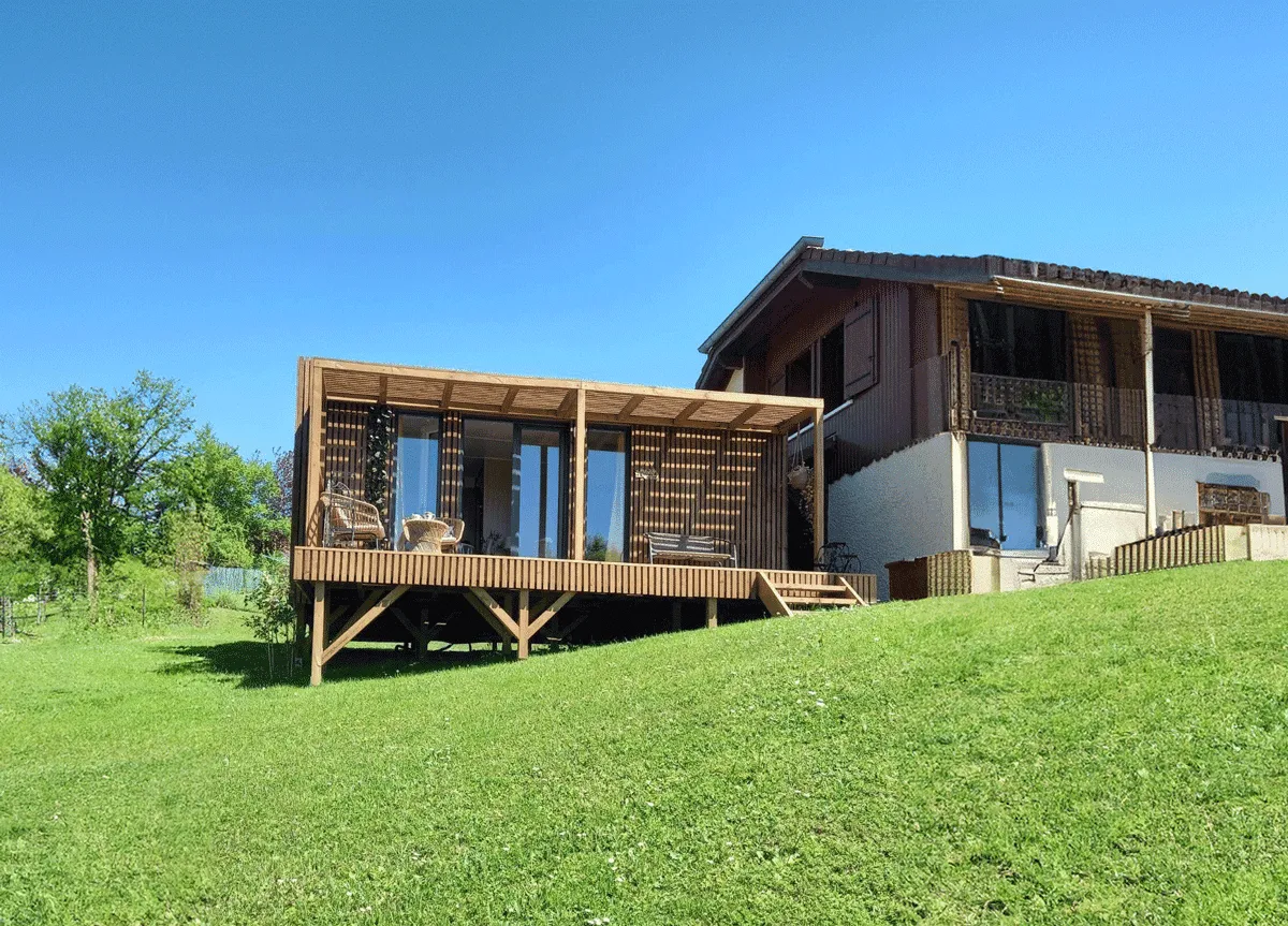 Location saisonnière de 40 m², studio en ossature bois Greenkub (Haute-Savoie)