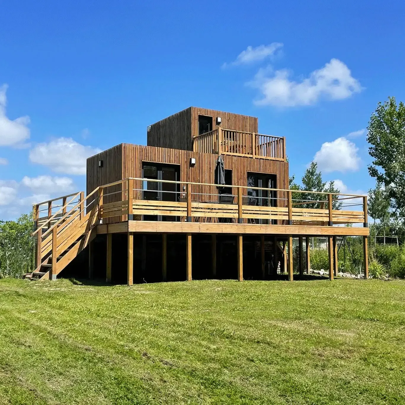 Maison en bois pour de la location saisonnière