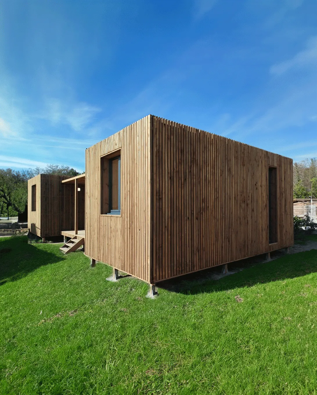 Une maison en bois massif
