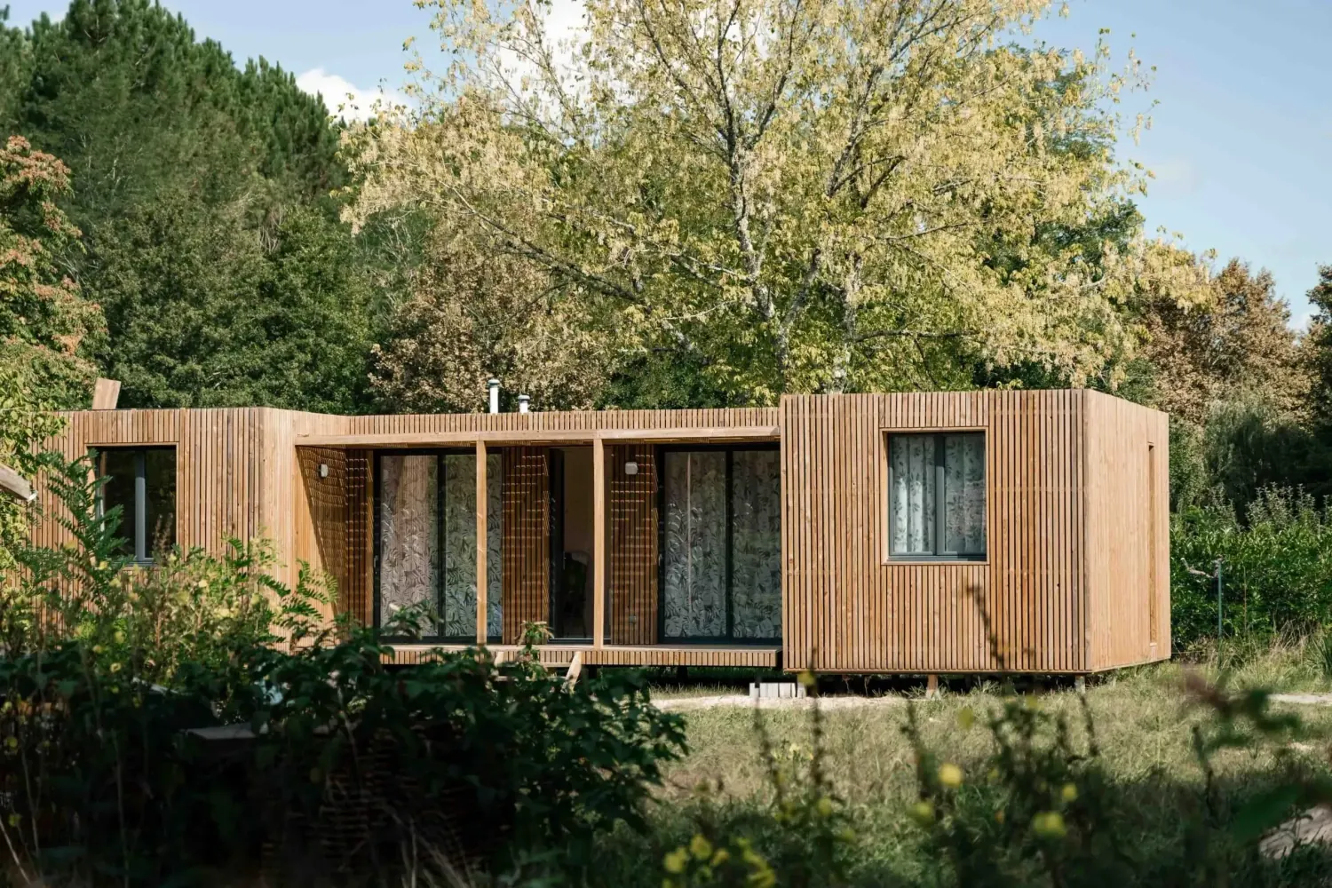 Résidence principale, studio en ossature bois Greenkub (Landes)