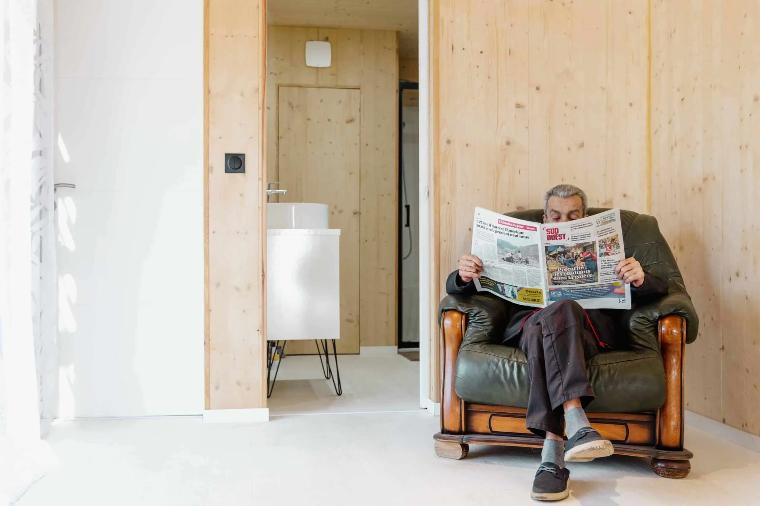 Résidence principale, studio en ossature bois Greenkub (Landes)
