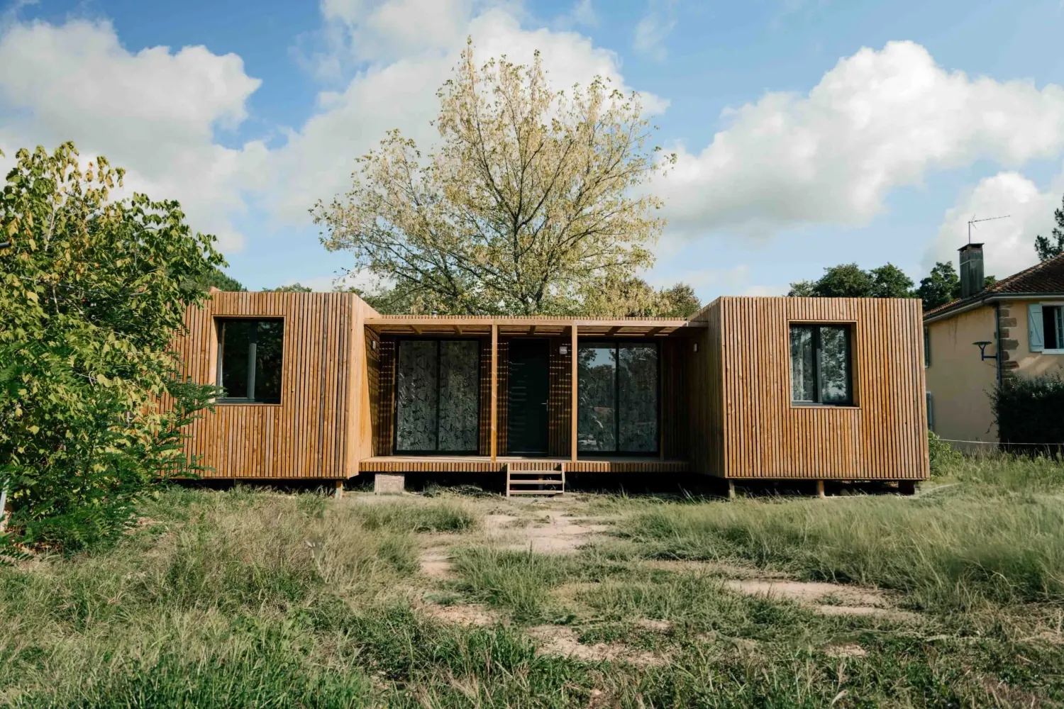 Résidence principale, studio en ossature bois Greenkub (Landes)