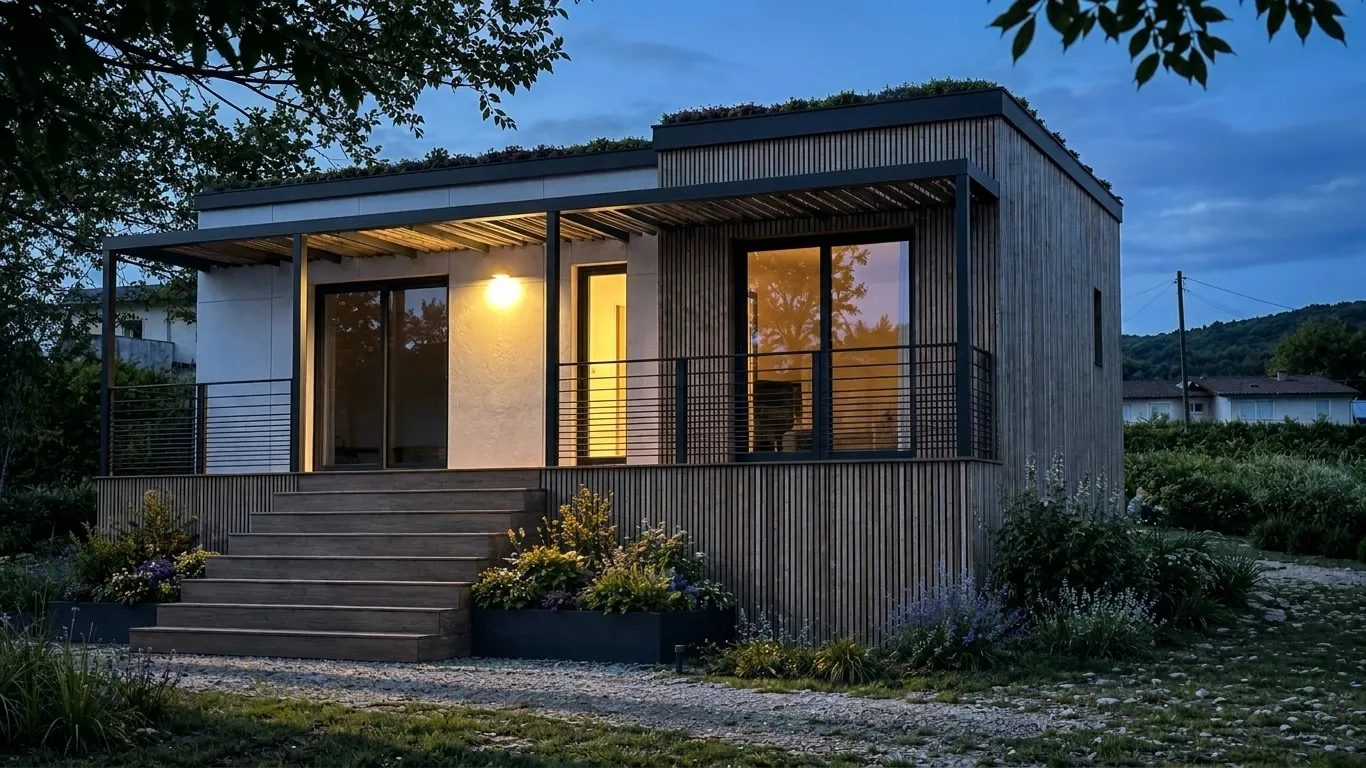 Maison ossature bois Greenkub, 40 m², résidence secondaire, Gironde
