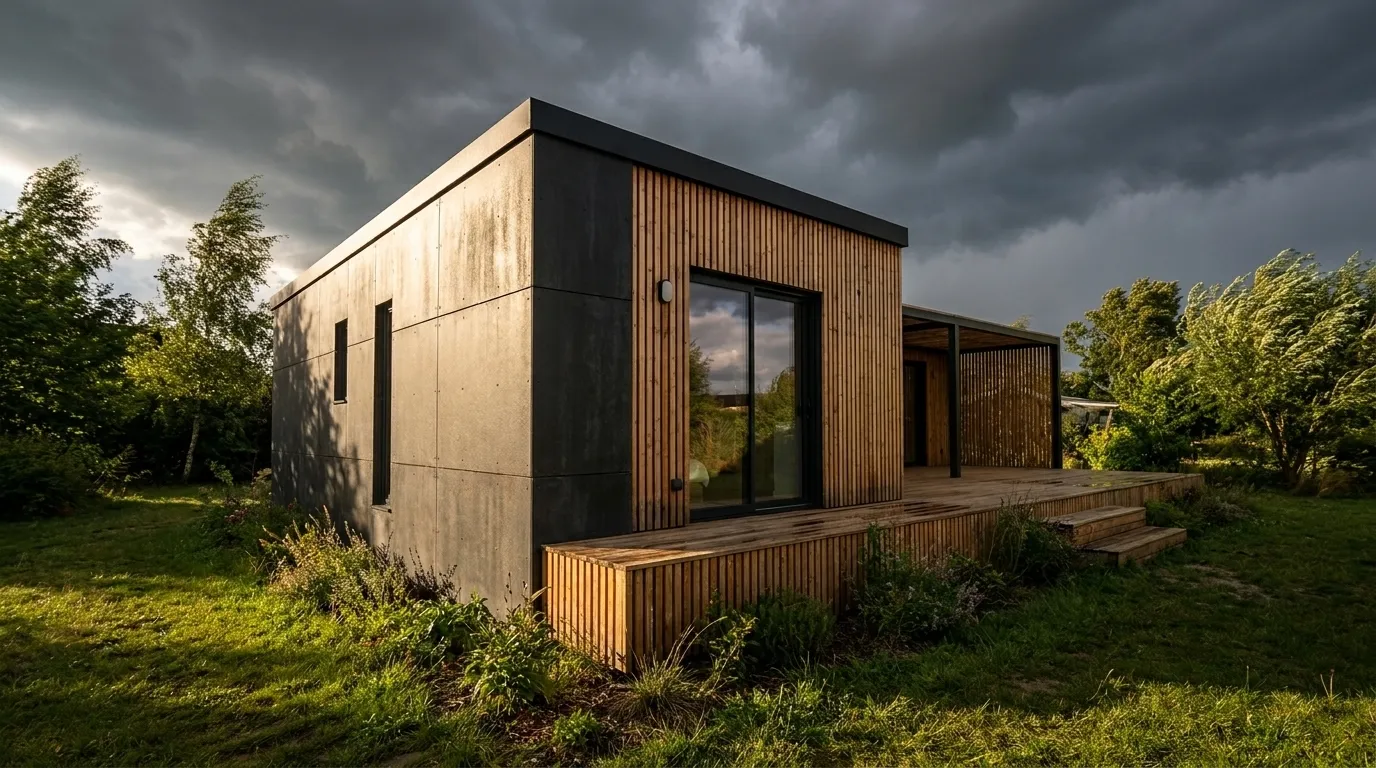 Maison ossature bois Greenkub, MI70L, 70 m², résidence principale, Mayenne