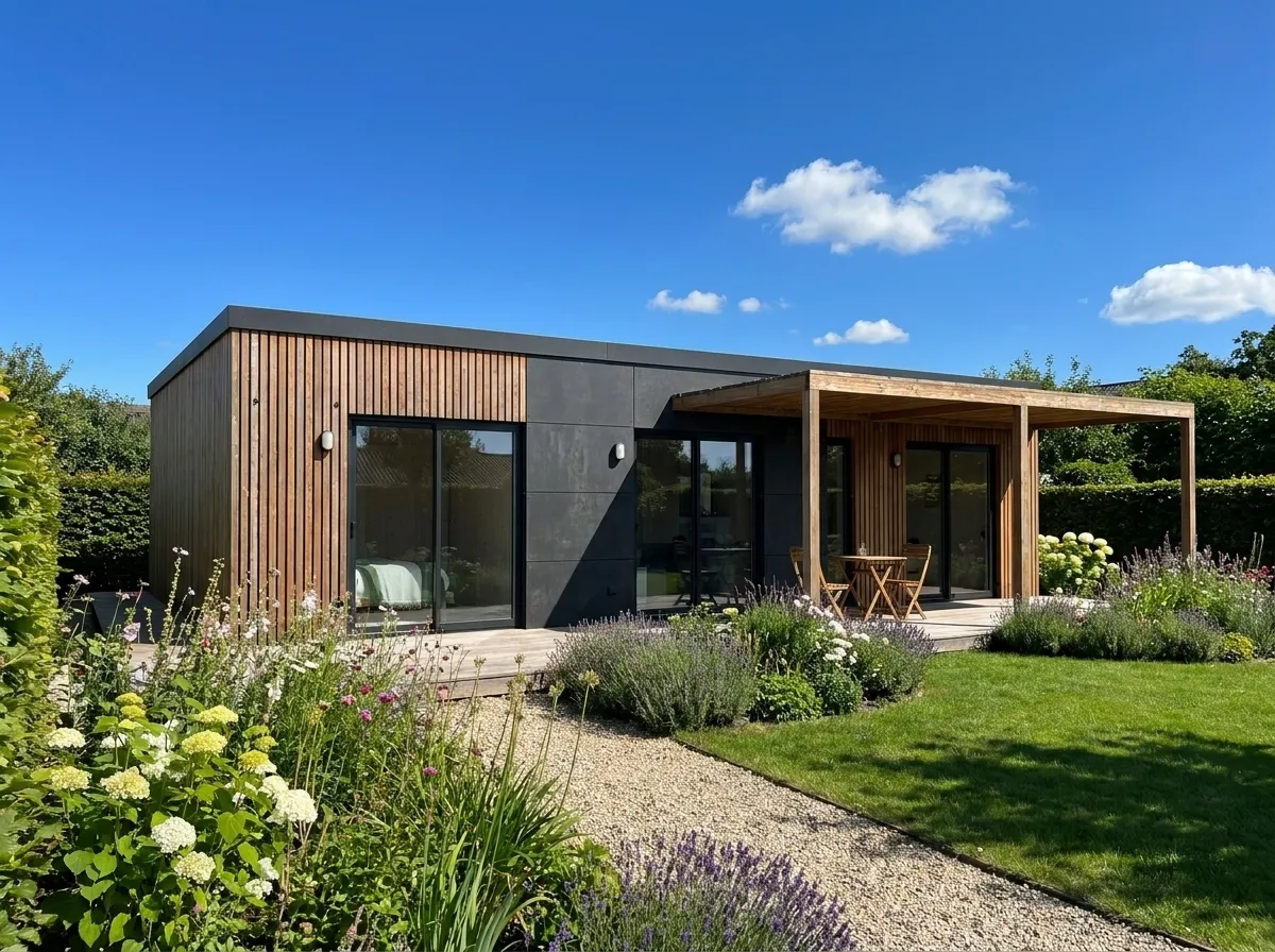 Maison ossature bois Greenkub, MI70R, 70 m², résidence secondaire, Vendée