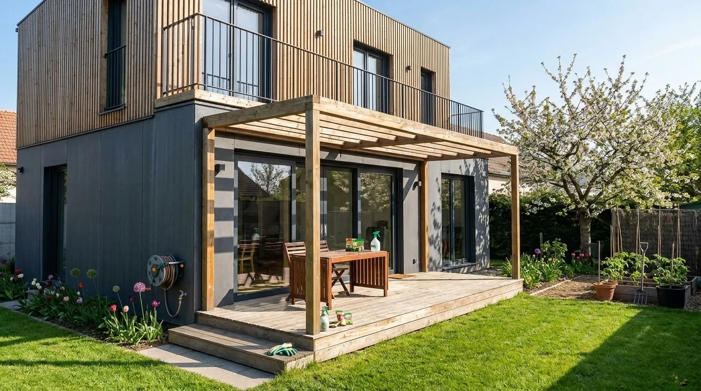 Maison ossature bois Greenkub, MI70T, 70 m², résidence principale, Maine-et-Loire