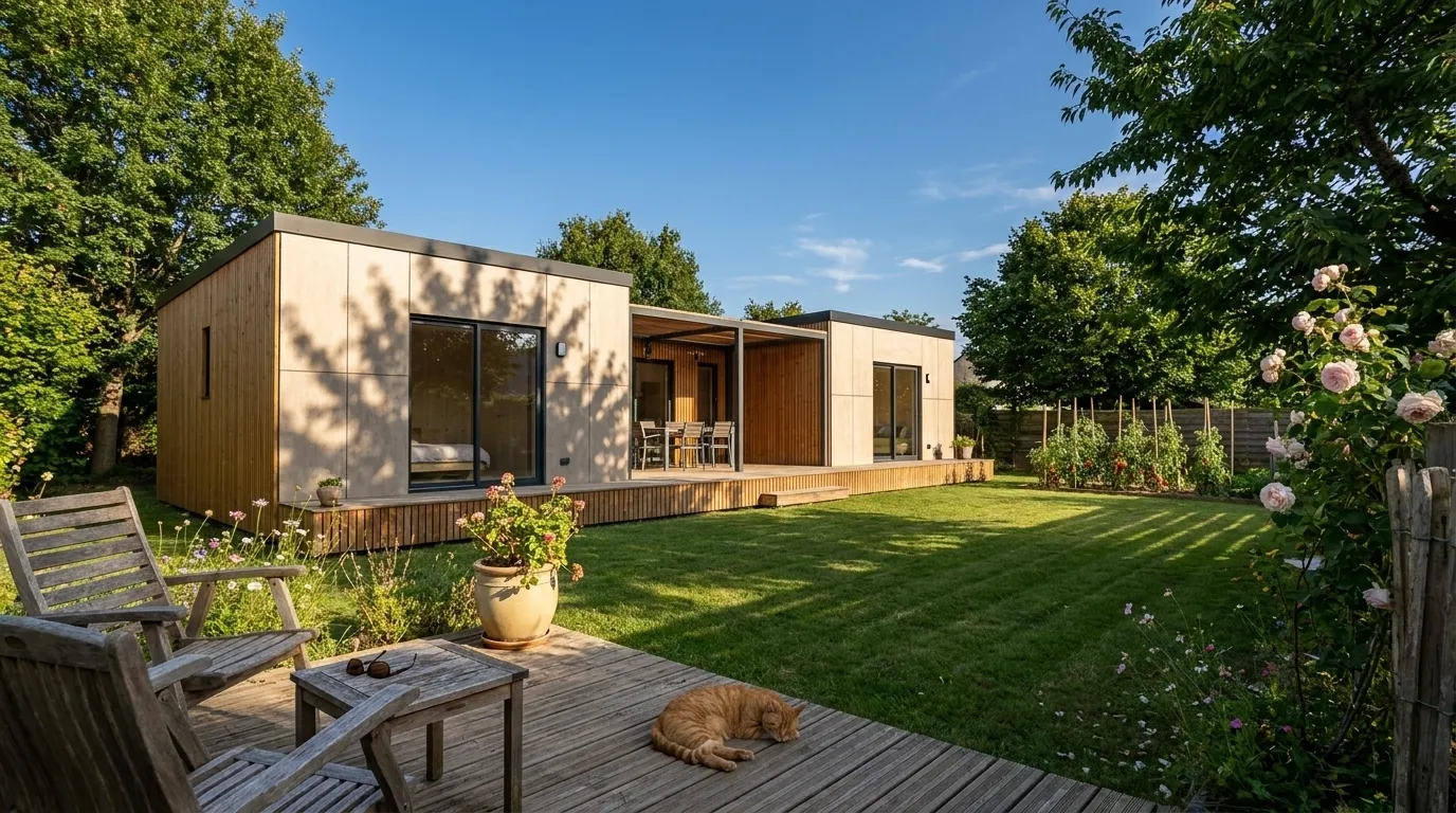 Maison ossature bois Greenkub, MI80U, 80 m², résidence principale, Deux-Sèvres