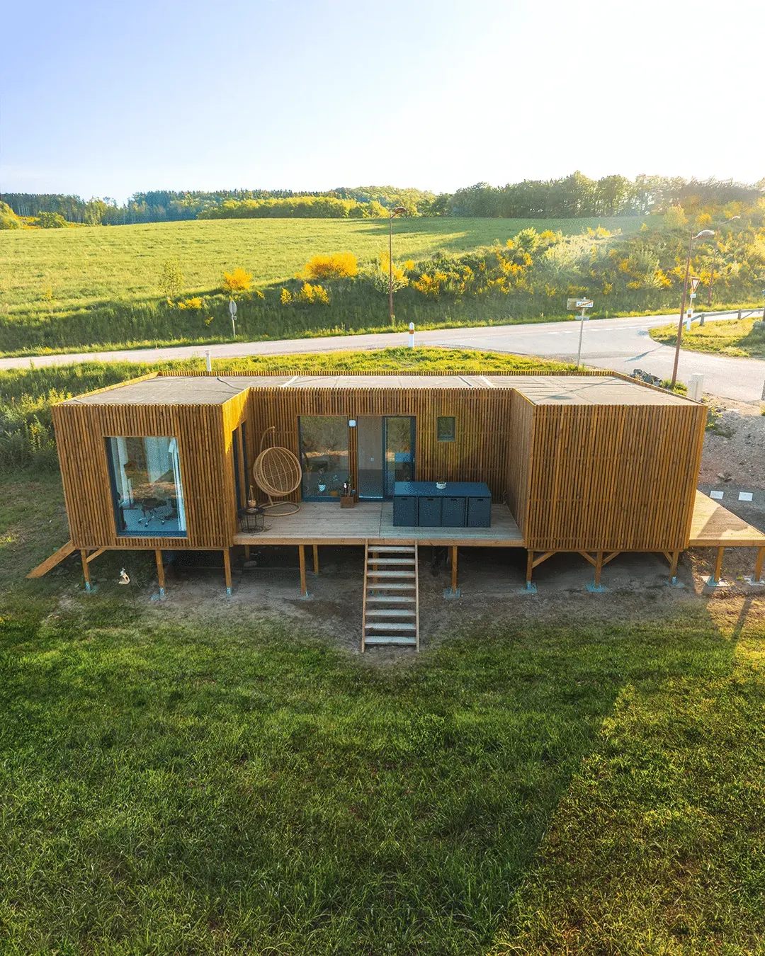 Local professionnel de 50 m², studio en ossature bois Greenkub (Hérault)