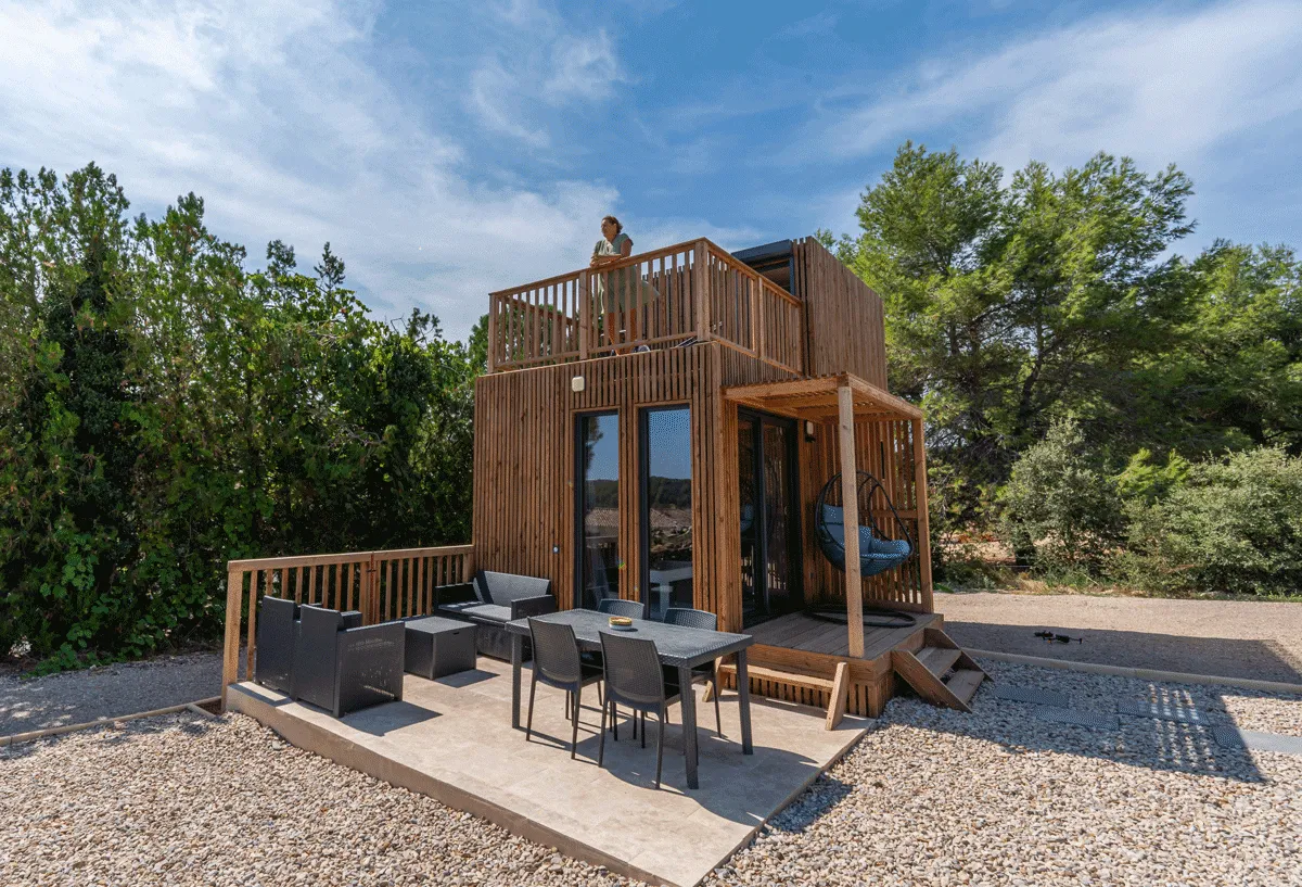 Location saisonnière de 30 m², studio en ossature bois Greenkub (Hérault)