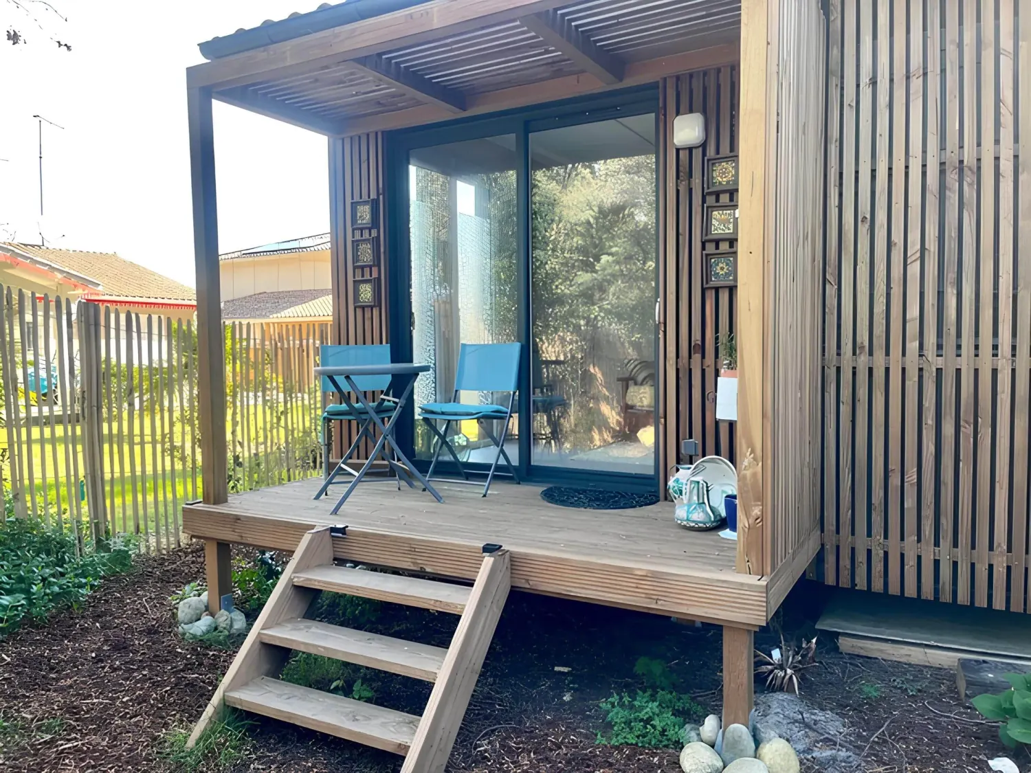 Location saisonnière de 20 m², studio en ossature bois Greenkub (Gironde)
