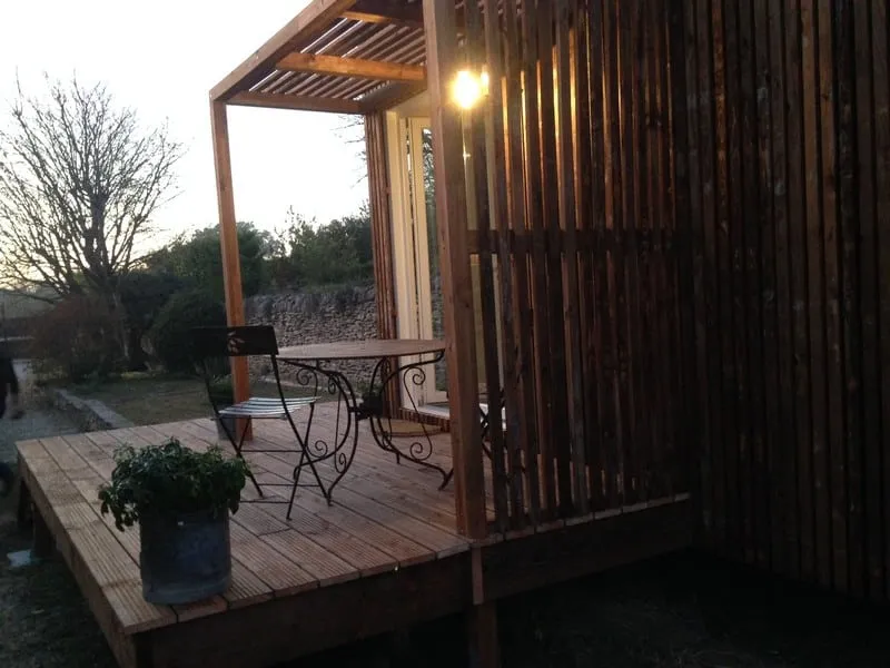 Chambre d’amis de 20 m², studio en ossature bois Greenkub (Vaucluse), vue extérieure