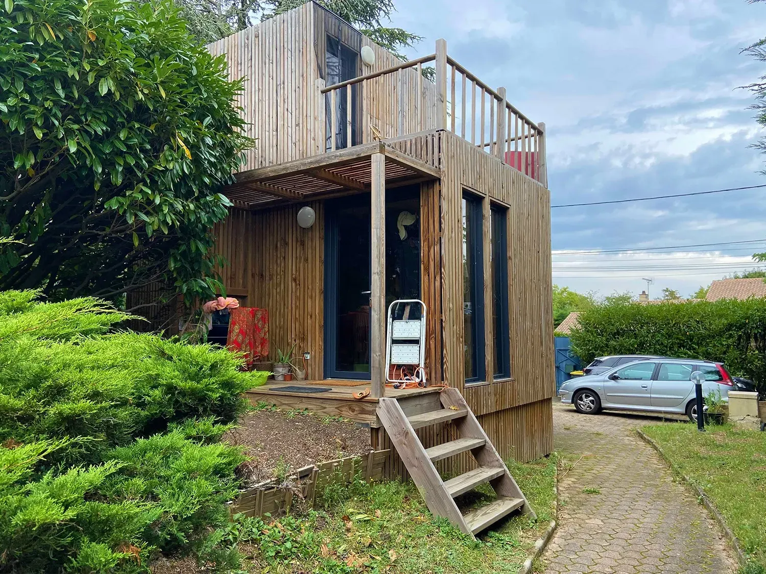 Studio de jardin Greenkub installé, réalisation dans le Rhône