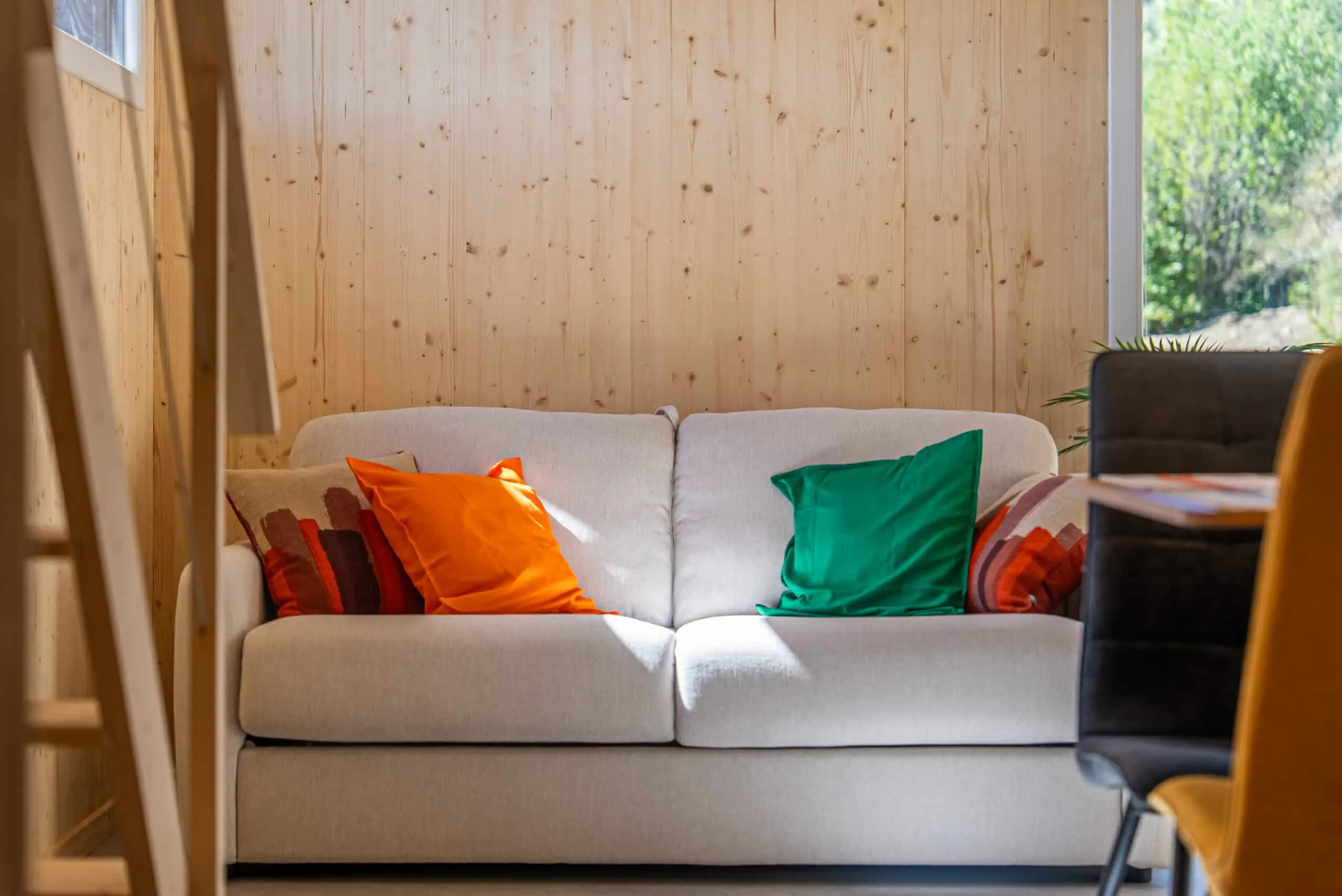 Location saisonnière de 30 m², studio en ossature bois Greenkub (Ardèche), vue extérieure