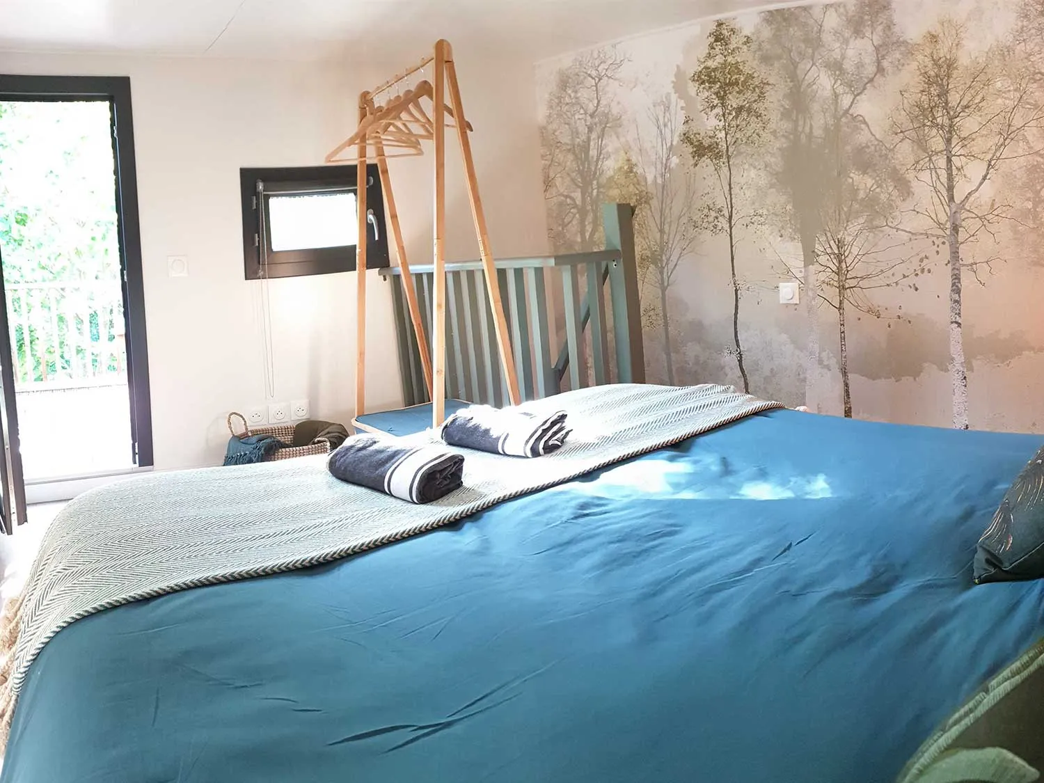 Chambre d’hôte aménagée dans un studio