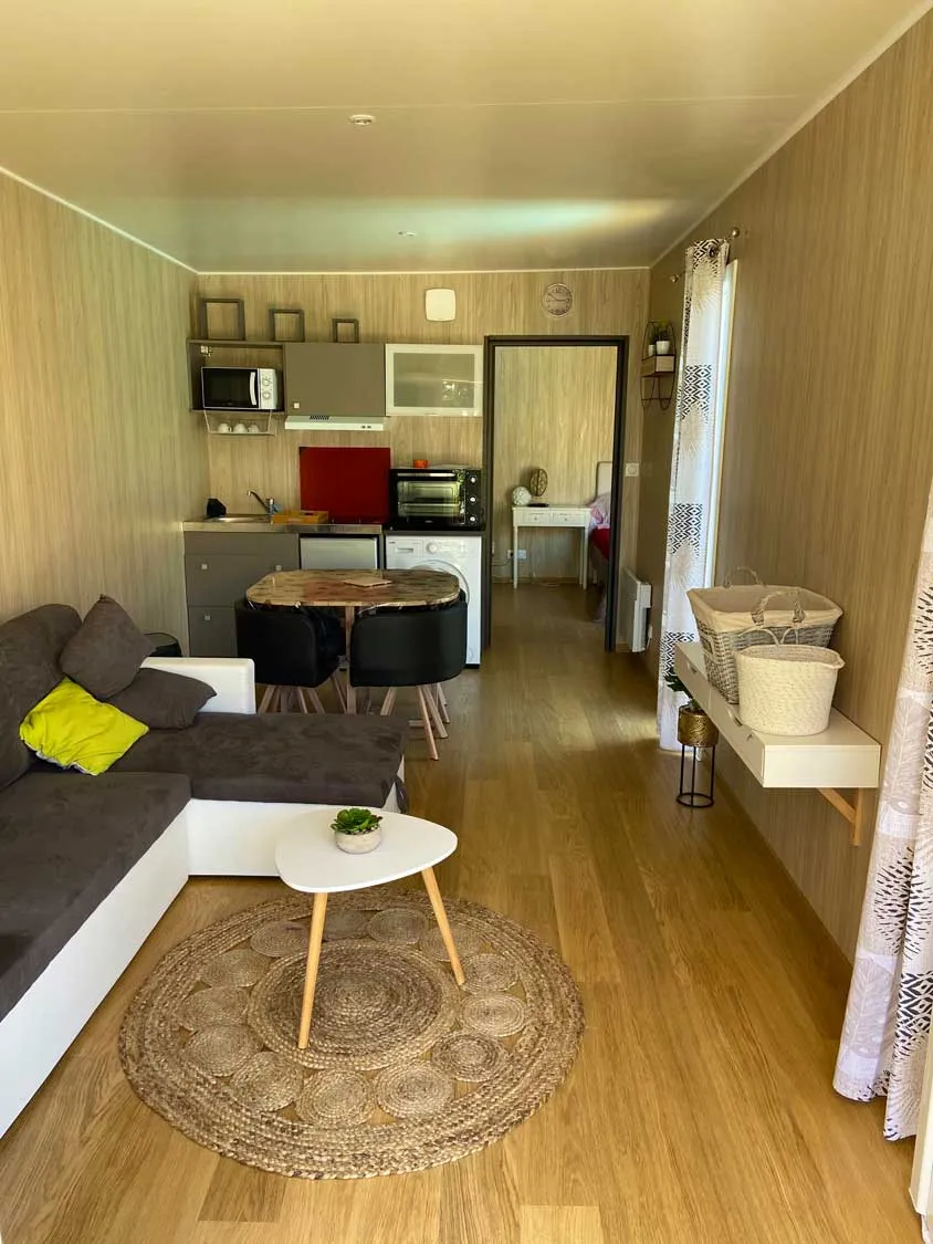 Intérieur d’un studio en bois