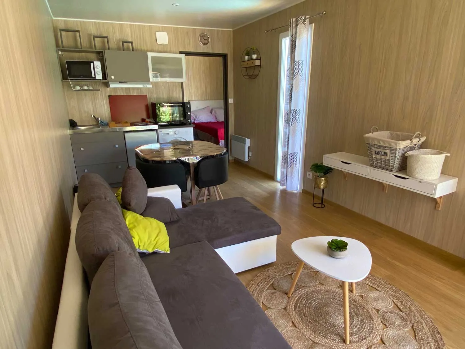 Aménagement intérieur d’un studio en bois