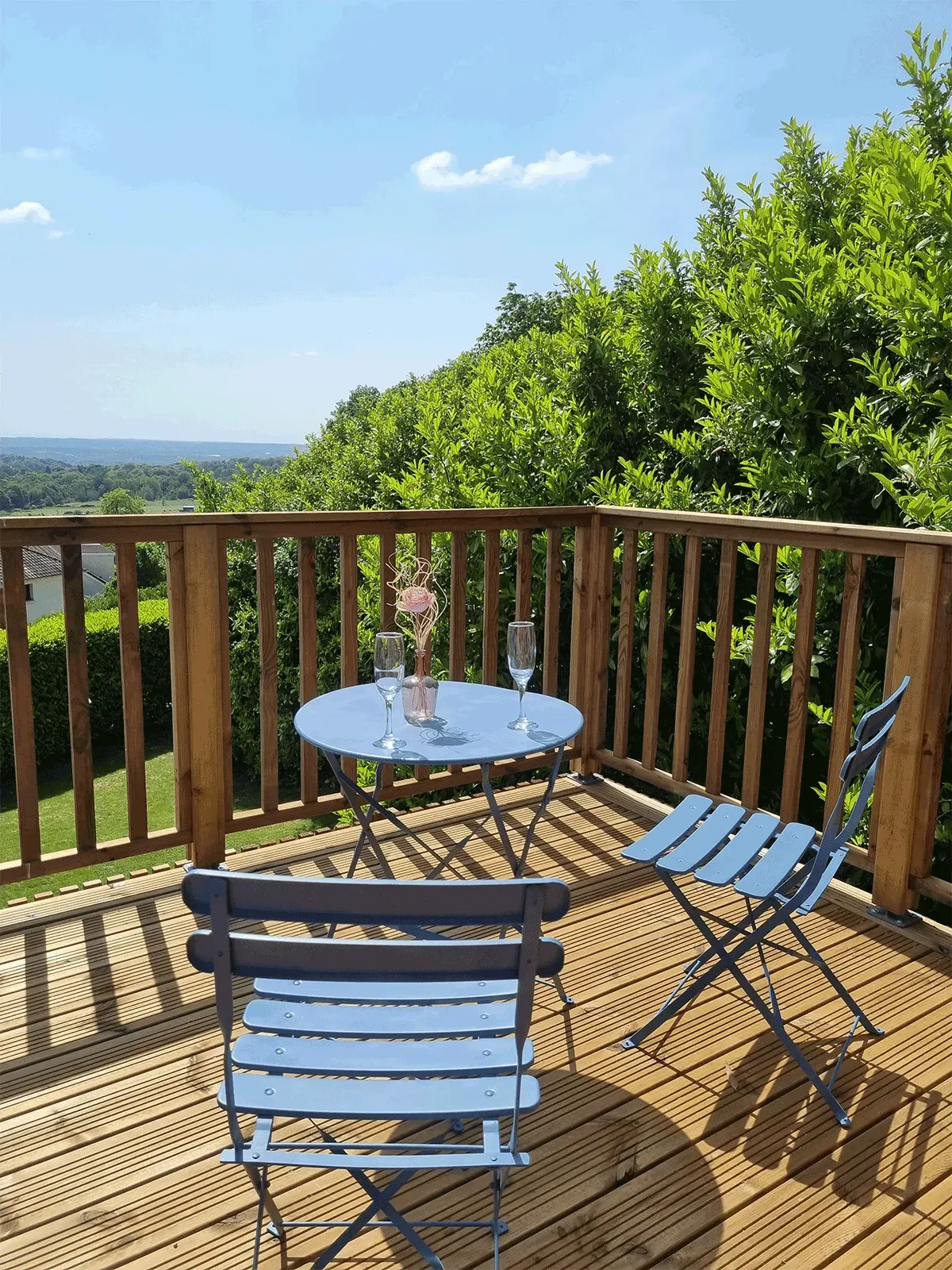 Terrasse tropézienne d’un studio