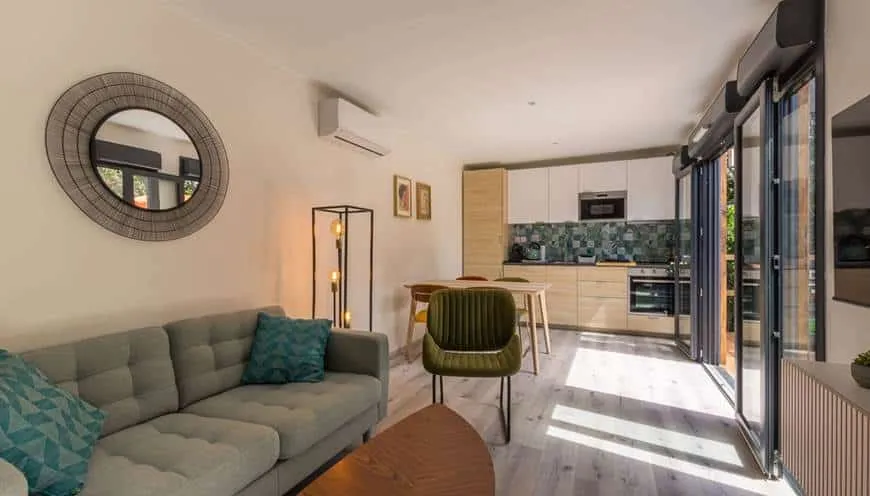 Pièce de vie d’une chambre d’hôte