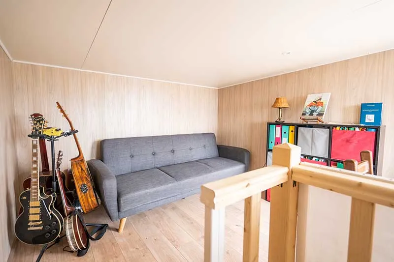 salle musique salon studio jardin