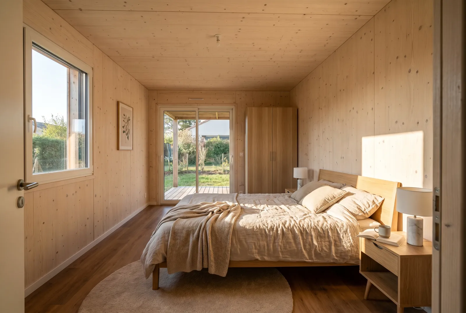 Intérieur Greenkub : chambre