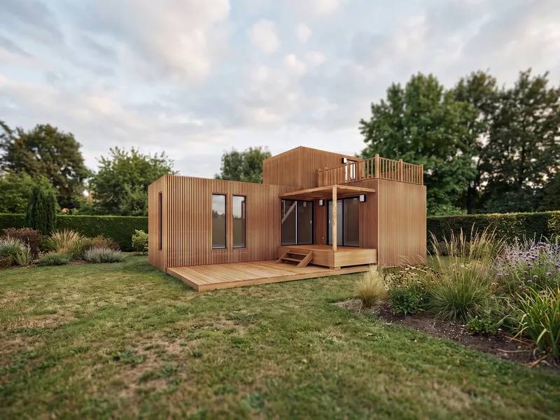 Studio de jardin GK50T de 50 m² en bois, clé en main Greenkub