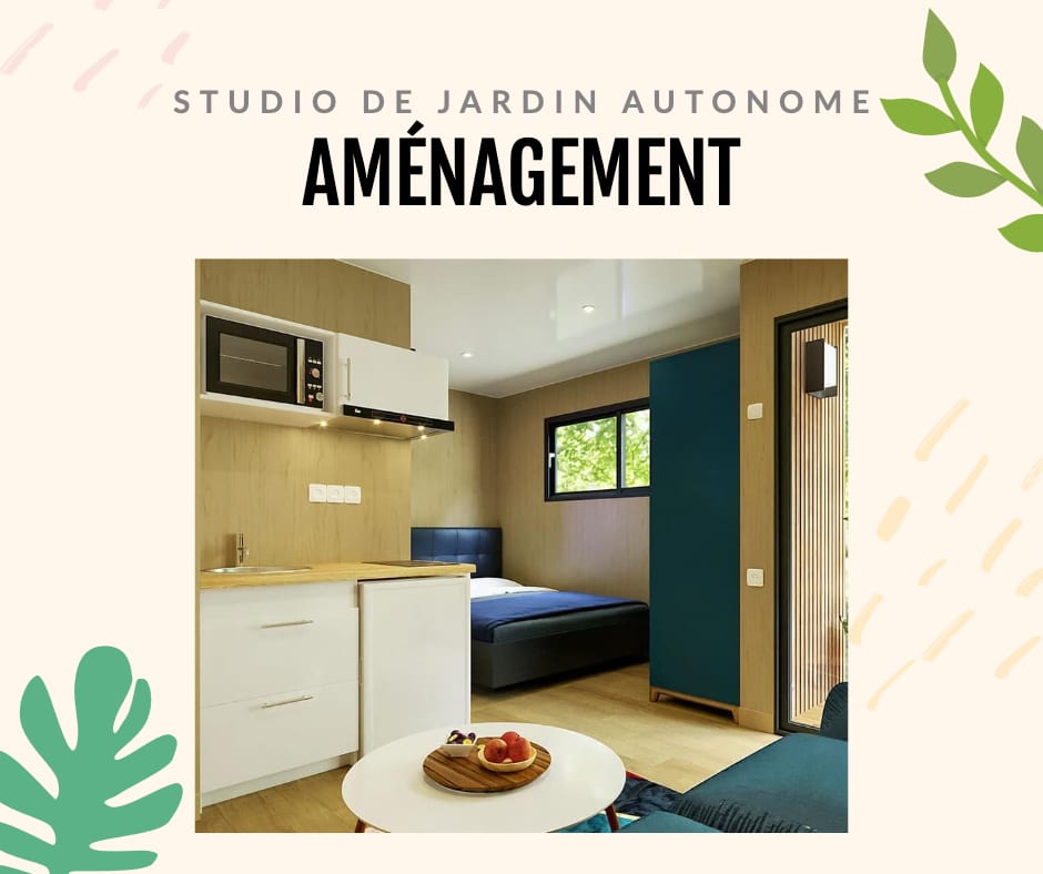 aménagement d'un studio de jardin autonome